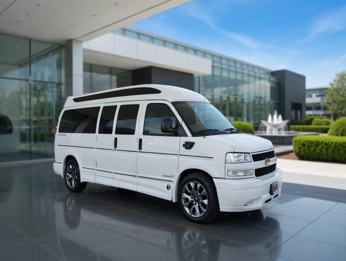 2026 Chevrolet Express Explorer Limited X-SE 9-Passenger Conversion Van in White